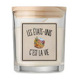 Bougie Parfumée Vanille Les États-Unis c’est la vie