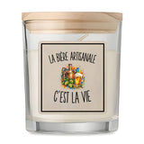 Bougie Parfumée Vanille La Bière Artisanale c’est la vie