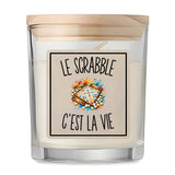 Bougie Parfumée Vanille Le Scrabble c’est la vie