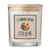 Bougie Parfumée Vanille Le Tournage sur Bois c’est la vie