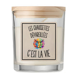 Bougie Parfumée Vanille Les Chaussettes Dépareillées c’est la vie