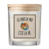 Bougie Parfumée Vanille Les Fruits de Mer c’est la vie