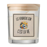 Bougie Parfumée Vanille Les Vendredis Soir c’est la vie