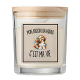 Bougie Parfumée Vanille Mon Bichon Havanais c’est ma vie