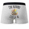 Boxer Homme Être bijoutier c'est la vie – Impression au dos