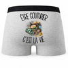Boxer Homme Être couturier c'est la vie – Impression au dos