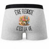 Boxer Homme Être fleuriste c'est la vie – Impression au dos