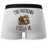 Boxer Homme Être palefrenier c'est la vie – Impression au dos