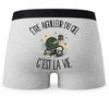 Boxer Homme Être aiguilleur du ciel c'est la vie – Impression au dos
