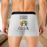 Boxer Homme Être préparateur de commandes c'est la vie – Impression au dos
