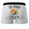 Boxer Homme Être vendeur c'est la vie – Impression au dos