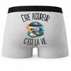 Boxer Homme Être assureur c'est la vie – Impression au dos