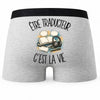 Boxer Homme Être traducteur c'est la vie – Impression au dos