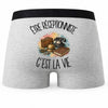 Boxer Homme Être réceptionniste c'est la vie – Impression au dos