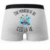Boxer Homme Être moniteur de ski c'est la vie – Impression au dos