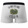 Boxer Homme La taille des haies c'est la vie – Impression au dos