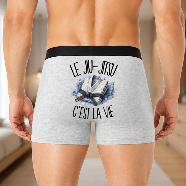 Boxer Homme Le jiu-jitsu c'est la vie – Impression au dos