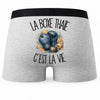 Boxer Homme La boxe thaïe c'est la vie – Impression au dos