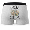 Boxer Homme La résine c'est la vie – Impression au dos