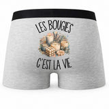 Boxer Homme Les bougies c'est la vie – Impression au dos