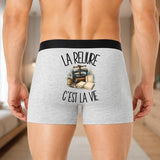 Boxer Homme La reliure c'est la vie – Impression au dos
