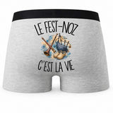 Boxer Homme Le fest-noz c'est la vie – Impression au dos