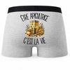 Boxer Homme Être apicultrice c'est la vie – Impression au dos
