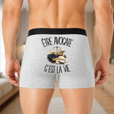 Boxer Homme Être avocate c'est la vie – Impression au dos