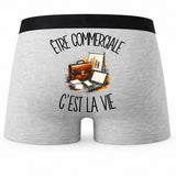 Boxer Homme Être commerciale c'est la vie – Impression au dos