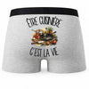 Boxer Homme Être cuisinière c'est la vie – Impression au dos