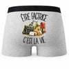 Boxer Homme Être factrice c'est la vie – Impression au dos