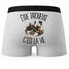 Boxer Homme Être tatoueuse c'est la vie – Impression au dos