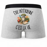 Boxer Homme Être diététicienne c'est la vie – Impression au dos