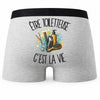Boxer Homme Être toiletteuse c'est la vie – Impression au dos