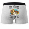 Boxer Homme Être hôtelière c'est la vie – Impression au dos