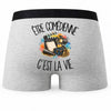 Boxer Homme Être comédienne c'est la vie – Impression au dos