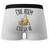 Boxer Homme Être ATSEM c'est la vie – Impression au dos