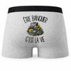 Boxer Homme Être banquier c'est la vie – Impression au dos