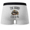Boxer Homme Être barbier c'est la vie – Impression au dos