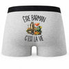 Boxer Homme Être barman c'est la vie – Impression au dos