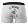 Boxer Homme Être brancardier c'est la vie – Impression au dos