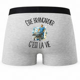 Boxer Homme Être brancardier c'est la vie – Impression au dos