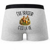 Boxer Homme Être brasseur c'est la vie – Impression au dos