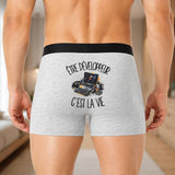 Boxer Homme Être développeur c'est la vie – Impression au dos