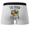 Boxer Homme Être éboueur c'est la vie – Impression au dos