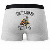 Boxer Homme Être ferronnier c'est la vie – Impression au dos