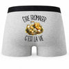 Boxer Homme Être fromager c'est la vie – Impression au dos