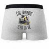 Boxer Homme Être graphiste c'est la vie – Impression au dos