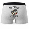 Boxer Homme Être journaliste c'est la vie – Impression au dos