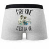 Boxer Homme Être kiné c'est la vie – Impression au dos